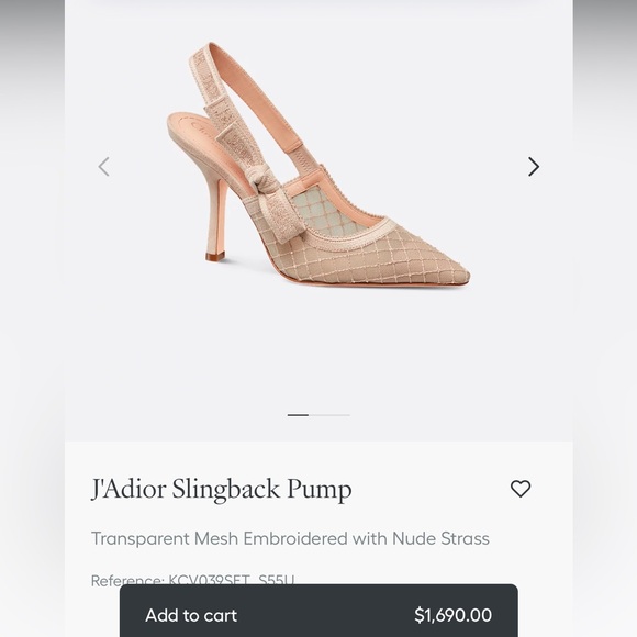 DIOR Women's J'Adior Slingback Pumps - Picture 8 of 8